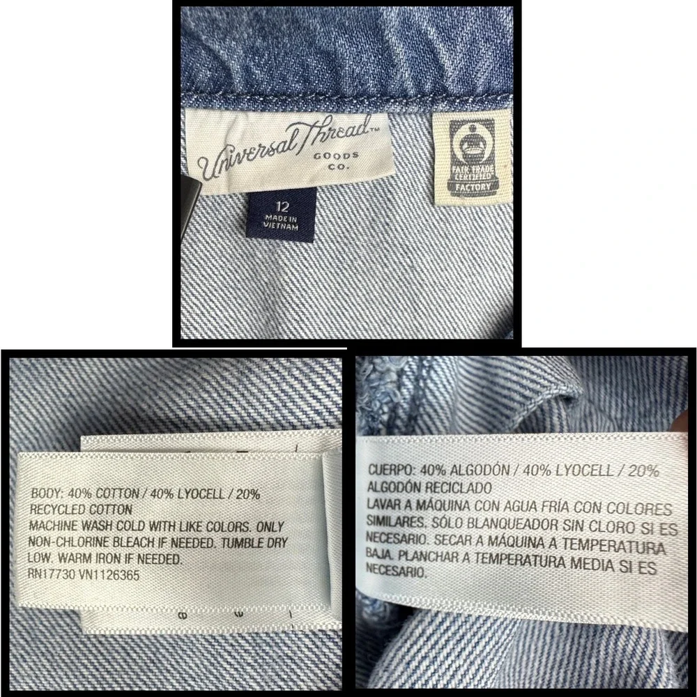 Sleeveless Denim Jumpsuit with Belt - Blue - Picture 12 of 12